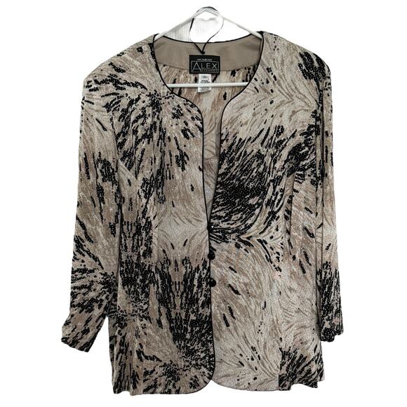 Alex Evenings Women's Plus Size Jacket and Scoop Tank Top Twinset size 3X - Picture 1 of 11